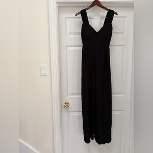 Charli & Jean Elegant Black Jumpsuit wide leg ladies size large